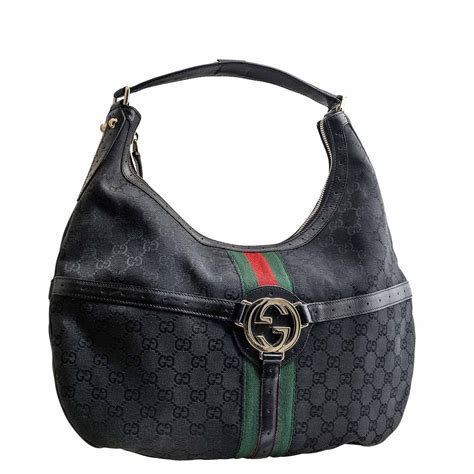 gucci monogram black vintage|gucci monogram products.